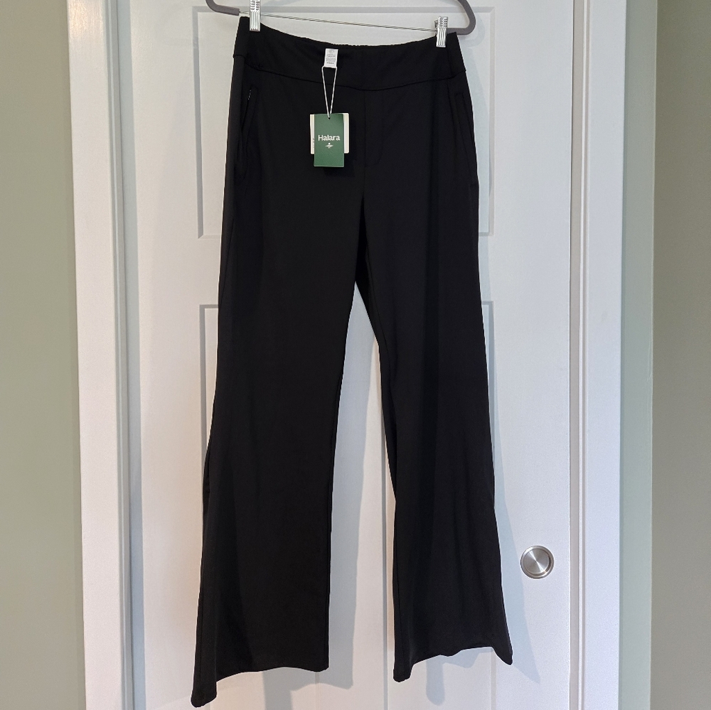 HALARA Women's Black Wide Leg Pants Long